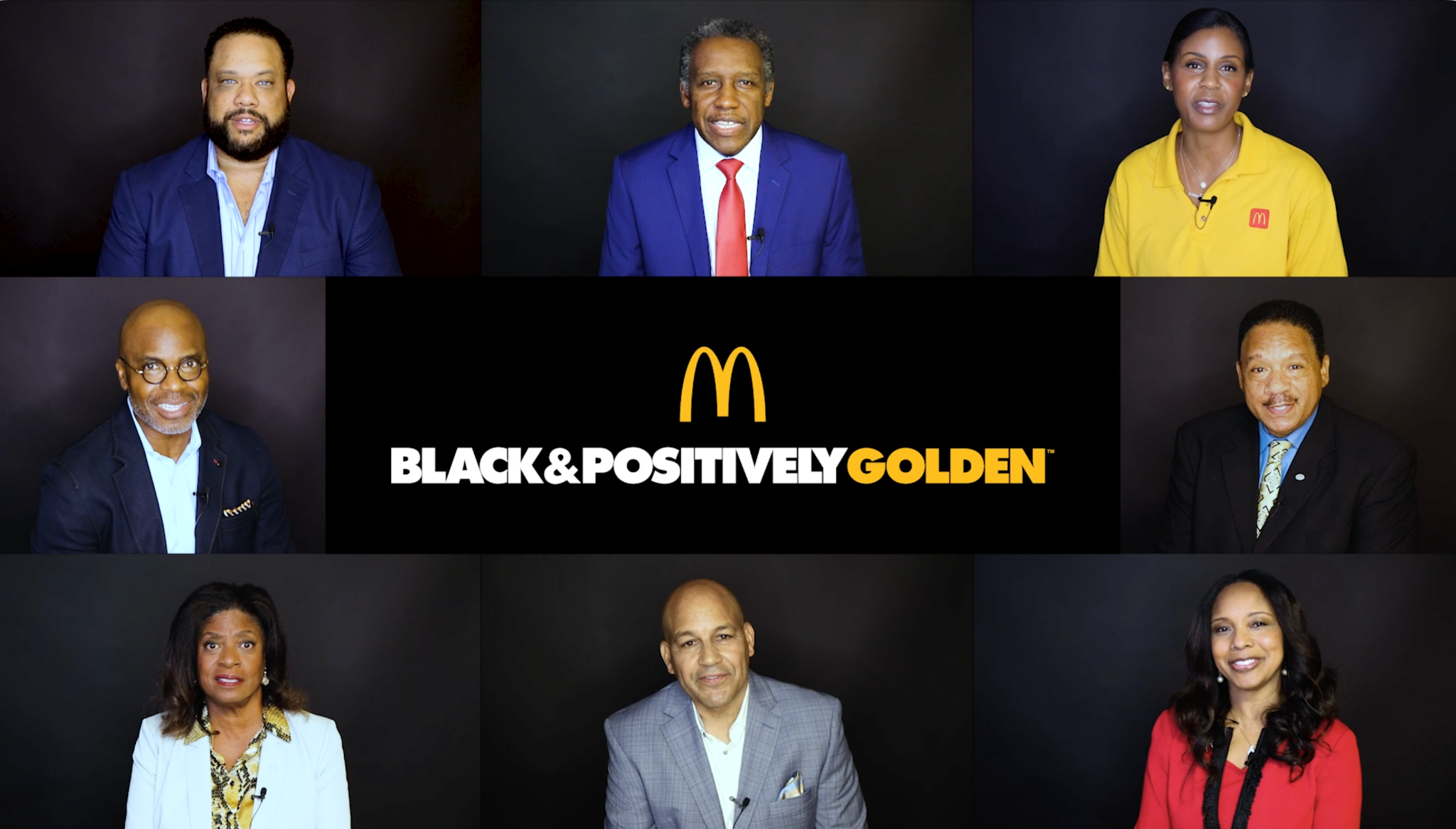 McDonald’s Black & Positively Golden campaign graphic