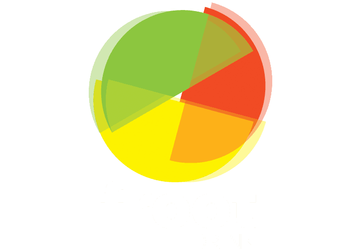 FrootDrink circular logo with overlapping colorful fruit-inspired shapes