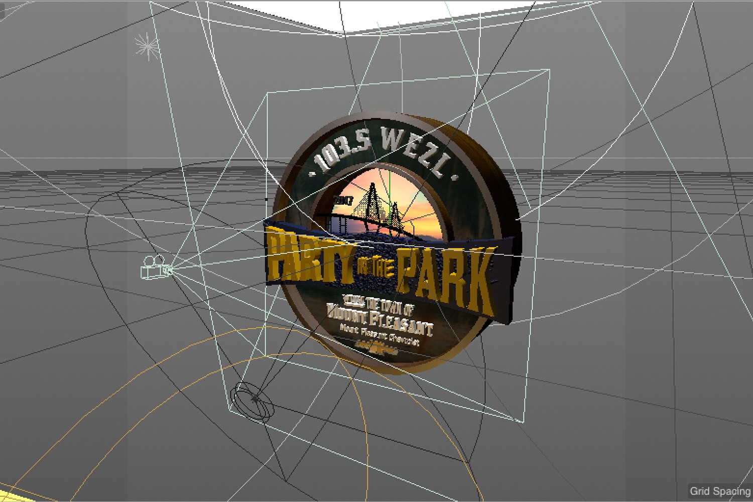 Party in the Park redesigned logo application