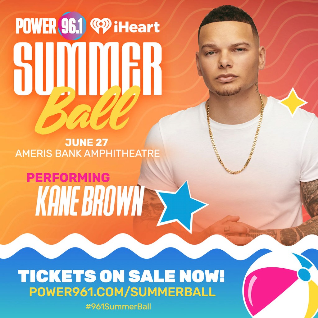 Kane Brown Summer Ball promotional artwork