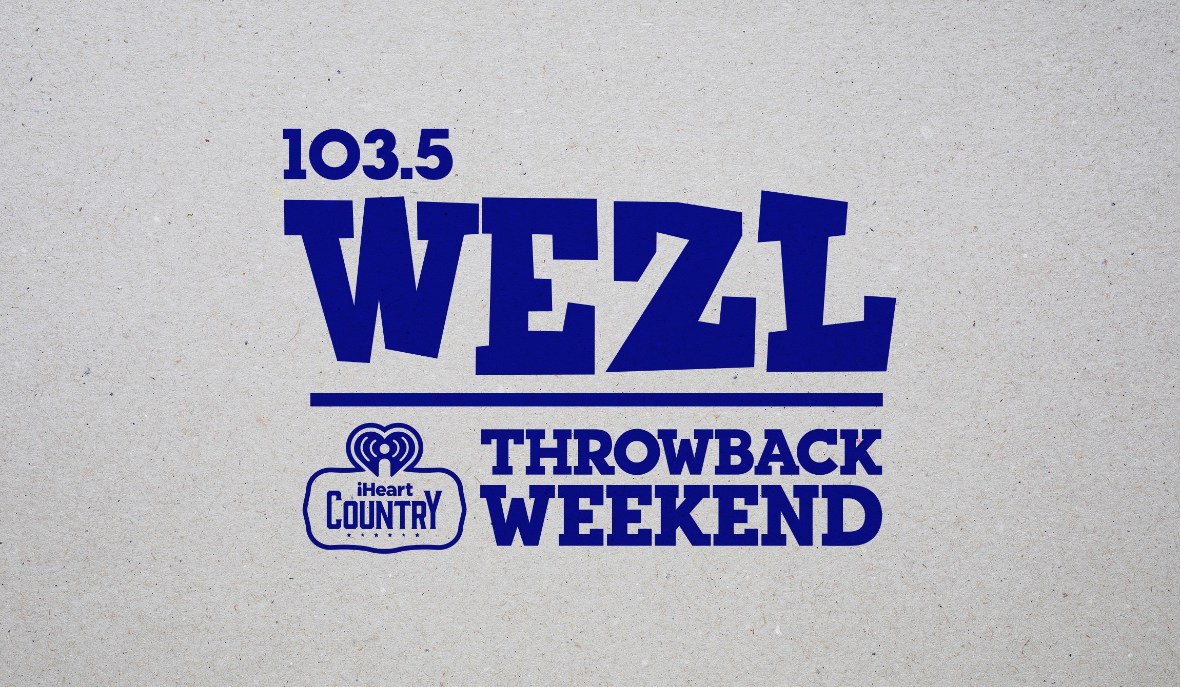 Completed WEZL iHeartCountry Throwback Weekend logo