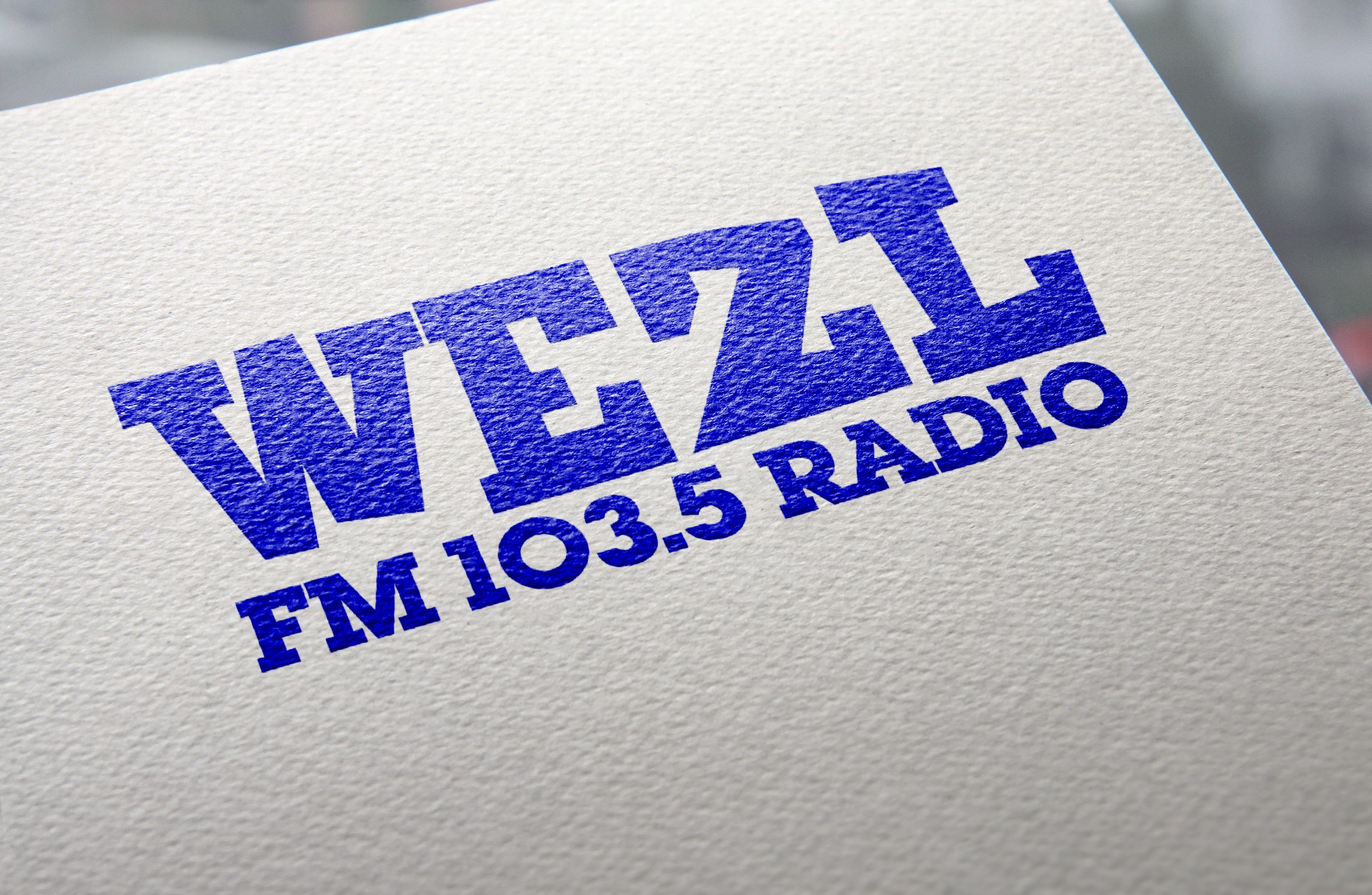 Vintage WEZL bumper sticker and digitally restored logo